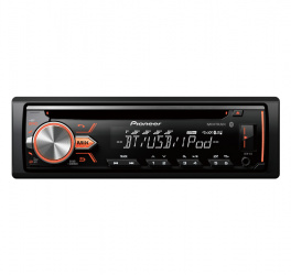 Pioneer Autoestéreo DEH-X5, CD, USB, Bluetooth, Negro 