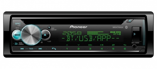 Pioneer Autoestereo DEH-X500BT, Bluetooth, CD/MP3, USB 