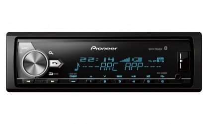 Pioneer Autoestéreo MVH-X585BT, 88W, FLAC/MP3/WAV/WMA, Bluetooth/USB/CD, Negro 