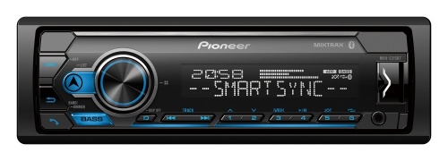 Pioneer Autoestéreo MVHS-315BT, 200W, AAC/FLAC/MP3/WAV/WMA, Bluetooth/USB/CD, Negro 