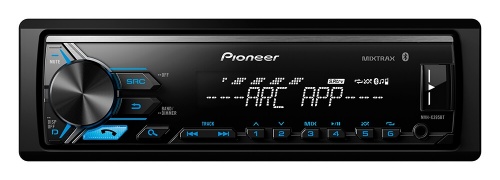 Pioneer Autoestéreo MVH-X395BT, USB, Bluetooth, 200W, Negro 