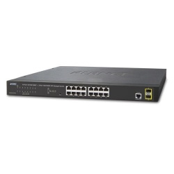 Switch Planet Gigabit Ethernet GS-4210-16T2S, 16 Puertos 10/100/1000 + 2 Puertos SFP, 36 Gbit/s, 8000 Entradas - Administrable 