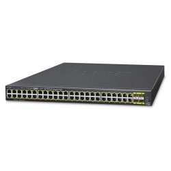 Switch Planet Gigabit Ethernet GS-4210-48P4S, 48 Puertos PoE+ 10/100/1000Mbps + 4 Puertos SFP, 104 Gbit/s, 16.000 Entradas - Administrable 
