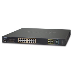 Switch Planet Gigabit Ethernet GS-5220-16UP4S2X, 16 Puertos RJ-45 10/100/1000Mbps + 4 Puertos SFP + 2 Puertos SFP+, 80Gbit/s, 16.000 Entradas - Administrable 