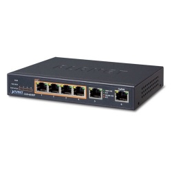 Switch Planet Gigabit Ethernet GSD-604HP 55W, 4 Puertos PoE+ 10/100/1000Mbps + 2 Puertos Uplink, 12 Gbit/s, 4000 Entradas - No Administrable 