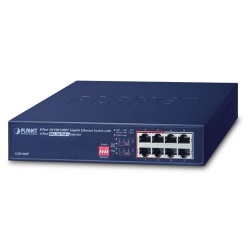 Switch Planet Gigabit Ethernet GSD-804P, 8 Puertos 10/100/1000Mbps (4x PoE+), 16 Gbit/s, 4000 Entradas - No Administrable 