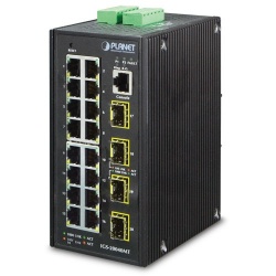 Switch Planet Gigabit Ethernet IGS-20040MT, 16 Puertos 10/100/1000Mbps + 4 Puertos SFP, 40 Gbit/s, 8000 Entradas - Administrable 