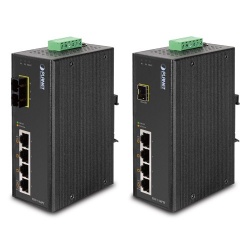 Switch Planet Fast Ethernet ISW-514PTF, 4 Puertos 10/100Mbps + 1 Puerto SFP, 1 Gbit/s, 2000 Entradas 