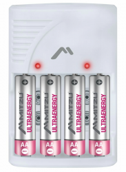 Planet Cargador para 4 Pilas MC-700, AA/AAA, 4 Pilas Incluidas 