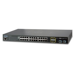 Switch Planet Gigabit Ethernet SGS-5220-24T2X, 24 Puertos 10/100/1000Mbps + 2 Puertos SFP+, 128 Gbit/s, 16000 Entradas - Administrable 