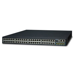 Switch Planet Gigabit Ethernet SGS-6341-48T4X, 48 Puertos 10/100/1000Mbps + 4 Puertos SFP+, 176 Gbit/s, 16.000 Entradas - Administrable 