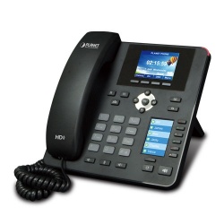 Planet Teléfono IP con Pantalla 2.8'' VIP-2140PT, 4 Líneas, 10 Teclas Programables, Altavoz, Negro 