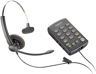 Plantronics Teléfono Practica T110 con Auricular para Call Center, Negro 