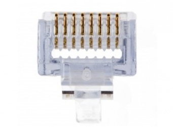 Platinum Tools Conector EZ-RJ45 Cat5e, Transparente, 50 Piezas 