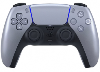 Playstation Gamepad DualSense Starlight Silver, para PlayStation 5, Inalámbrico, Gris 