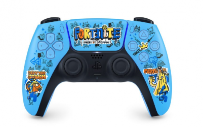 Playstation Gamepad DualSense Edición Fortnite, para PlayStation 5, Inalámbrico, Azul  