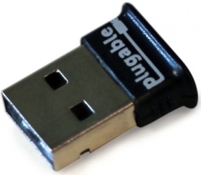 Plugable Adaptador Bluetooth 4.0 USB-BT4LE, USB, Negro/Plata 
