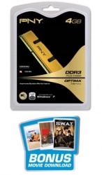 Memoria RAM PNY Optima DDR3, 1333MHz, 4GB 