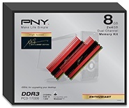 Memoria RAM PNY XLR8 DDR3, 2133MHz, 8GB (2x4GB), CL10 