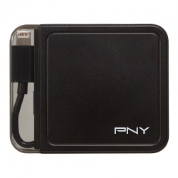 PNY Batería Externa PowerPack con Apple Lightning L1500, 1500mAh, Negro 