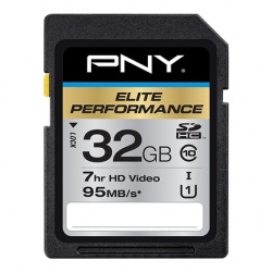 Memoria Flash PNY Elite Performance, 32GB SDHC Clase 10 