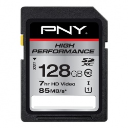 Memoria Flash PNY High Performance, 128GB SDXC Clase 10 