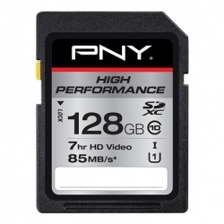 Memoria Flash PNY High Performance, 128GB SDXC Clase 10 