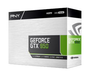 Tarjeta de Video PNY NVIDIA GeForce GTX 950 2GB R2, 2GB 128-bit GDDR5, PCI Express 3.0 x16 