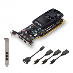 Tarjeta de Video PNY NVIDIA Quadro P400, 2GB 64-bit GDDR5, PCI Express x16 3.0 - incluye 3 Adaptadores Mini DisplayPort a DisplayPort + Adaptador DisplayPort a DVI SL 