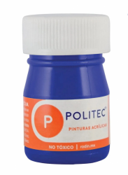 Politec Pintura Acrílica para Arte, 20ml, Azul Cobalto, No. 310, 12 Piezas 