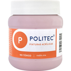 Politec Pintura Acrílica Mate para Arte Línea 300, 250ml, Rosa Pastel, No. 326 