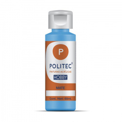 Politec Pintura Acrílica para Arte, 60ml, Azul Pastel, No. 316 