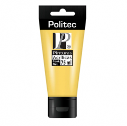 Politec Pintura Acrílica para Arte Línea 3000 Estudio, 75ml, Amarillo Claro, No. 3027 