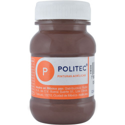 Politec Pintura Acrílica Mate para Arte Línea 300, 100ml, Canela, No. 339 