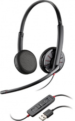 Poly Audífonos con Micrófono Blackwire Binaural C325, Alámbrico, USB, Negro 