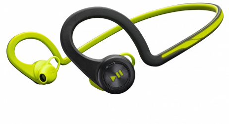 Poly Audífonos Deportivos con Micrófono BackBeat FIT, Inalámbrico, Bluetooth, Micro-USB, Negro/Verde 
