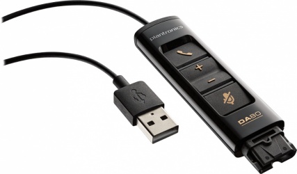 Poly Adaptador de Audio DA80 USB 2.0 - QD, Negro 
