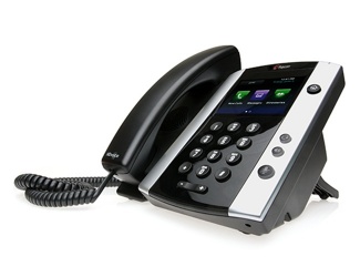 Poly Teléfono IP VVX 501 Skype, 12 Lineas, Altavoz, Negro 