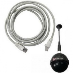 Poly Cable Extensión para Micrófono, 1.8 Metros, Blanco 