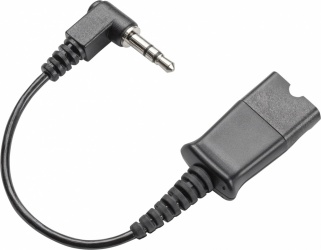 Poly Adapter Cable 3.5mm - Quick Disconnect, Negro 
