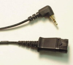 Poly Cable 18'', Quick Disconnect (QD) - 2.5mm, Negro 