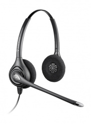 Poly SupraPlus Wideband Binaural HW261N con Cancelador de Ruido, Alámbrico, Negro 