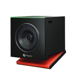 Poly Cámara HD para Videoconferencia EagleEye Cube, Zoom 5X, Negro/Rojo 