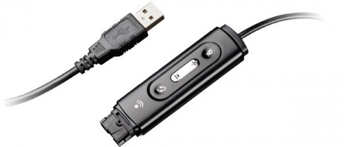 Poly Adaptador USB Macho - Hembra, Negro 