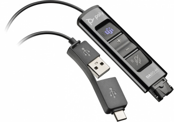 Poly Adaptador de Audio DA85-M USB 2.0 - QD, Negro 