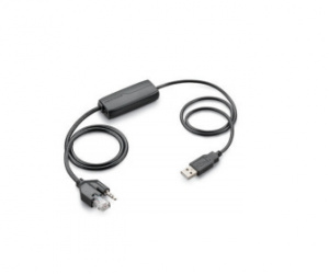 Poly Cable Telefónico APU-72, USB Macho - 2.5mm/RJ-11 Macho, Negro 