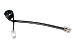 Poly Cable Telefónico 40974-01, RJ-9 Macho - RJ-9 Macho, Negro 