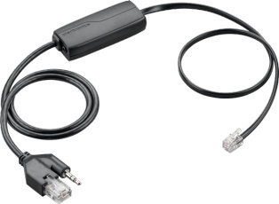Planctronics Cable de Señal APD-80 RJ45/3.5mm Macho - RJ-11 Macho, Negro 