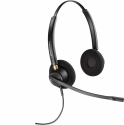 Poly Audífono Binaural EncorePro 520 con Noise-Canceling, Alámbrico, Quick Disconnect, Negro 