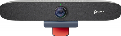 Poly Sistema de Videoconferencia P15 con Micrófono, 4K Ultra HD, 2x USB, Negro/Gris 